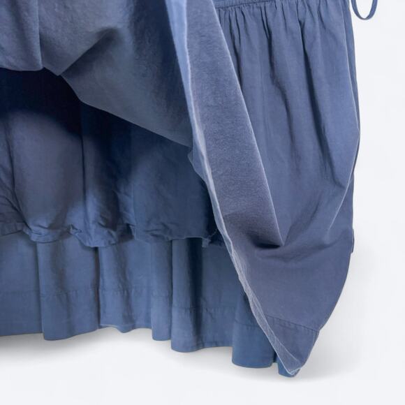 COS Drawstring Organic Cotton Dress Women's XS Prairie Boho Oversized Pockets - Picture 6 of 9